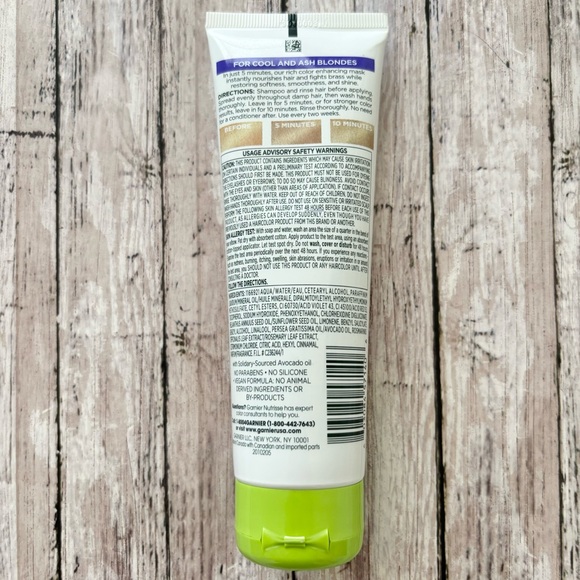 Garnier Nutrisse Color Reviver 5-Minute Color Mask Cool Blonde 4.2 oz NEW - Picture 8 of 8